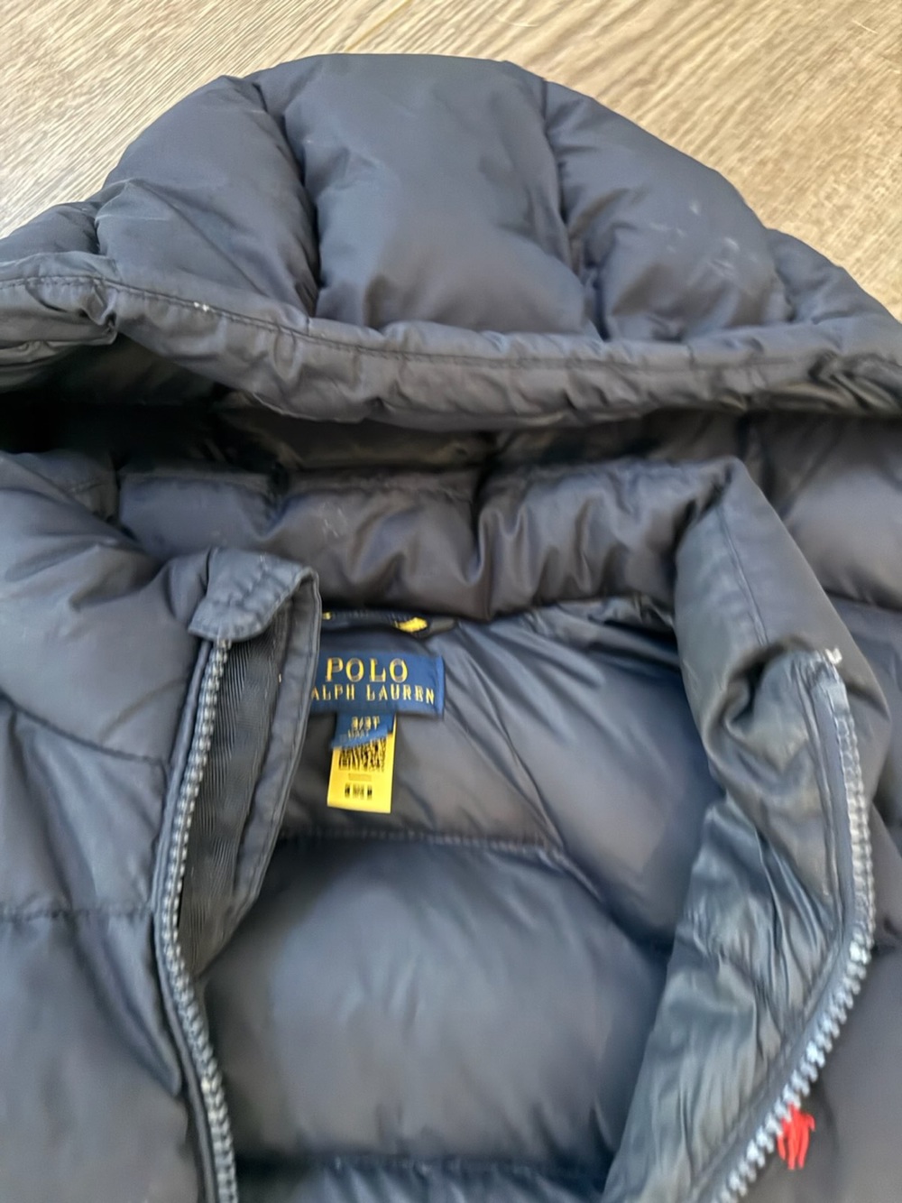 Polo by Ralph Lauren Navy Hooded Puffer Jacket - Kids - Picture 3 of 3